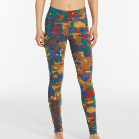 LL Bean Women's Boundless Performance Pocket Tights, Mid-Rise NWT Sz XL - Picture 2 of 6